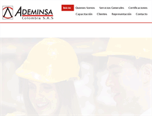 Tablet Screenshot of ademinsa.com.co